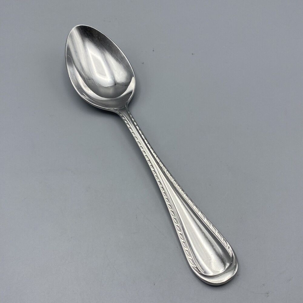 Waterford Castlebridge‎ Tablespoon 1pc Stainless Rope Outline Serving Spoon